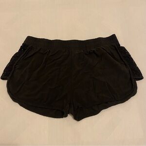 O’Rageous Black Embroidery Sides Shorts Girl’s Size L